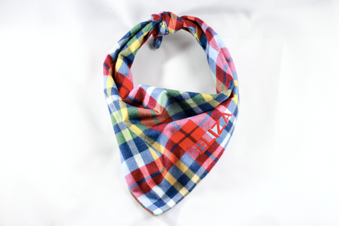 The Perfect Fall Plaid Monogrammed Dog Bandana