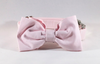 Preppy Pink Oxford Bow Tie Dog Collar