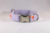 Preppy Purple and Orange Clemson Tigers Seersucker Dog Collar