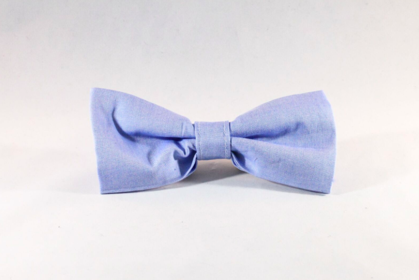 Preppy Classic Oxford Blue Dog Bow Tie