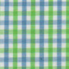 Preppy Blue and Green Gingham Dog Bow Tie Collar