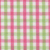 Preppy Pink and Green Gingham Dog Bow Tie
